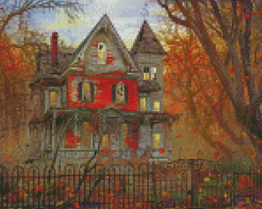 Haunted Property House Diamond Painting