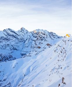 Hawaii Snowy Mountain Diamond Painting