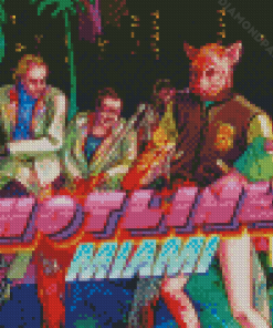 Hotline Miami Game Series Diamond Painting