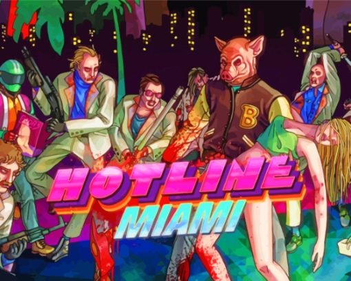 Hotline Miami Game Series Diamond Painting