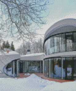 House In Winter Landscape Diamond Painting