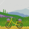 Illustration Bike In Field Diamond Painting