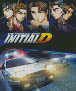 Initial D Anime Diamond Painting