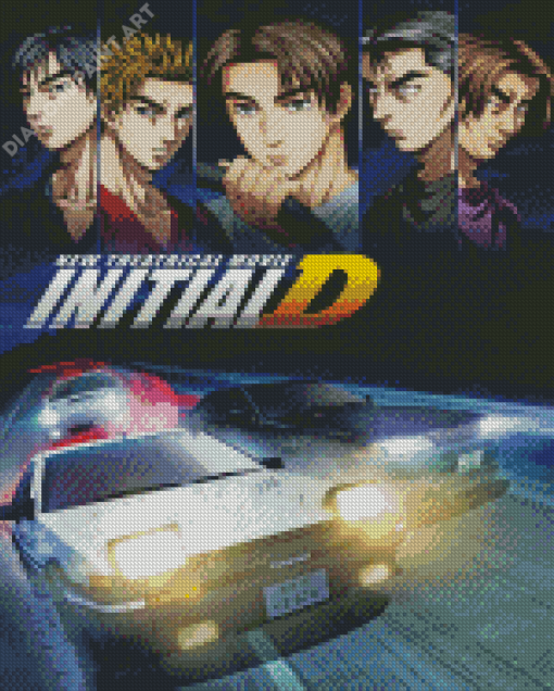 Initial D Anime Diamond Painting