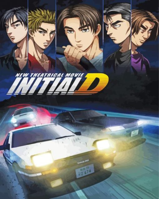 Initial D Anime Diamond Painting