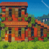 Italian Minecraft House Diamond Painting