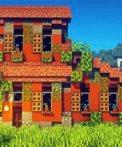 Italian Minecraft House Diamond Painting