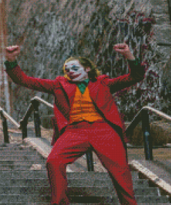 Joker Dancing On Stairs Diamond Painting