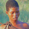 Khoisan Woman Diamond Painting