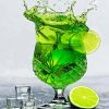 Lime Splash Drink Diamond Painting