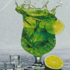 Lime Splash Drink Diamond Painting