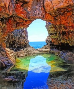 Lokrum Island Cave Diamond Painting