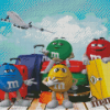 M And Ms In Vacation Diamond Painting