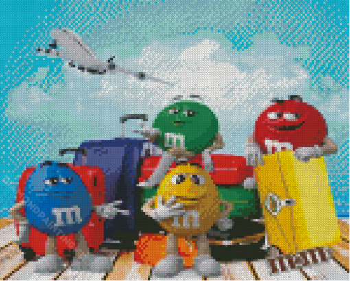 M And Ms In Vacation Diamond Painting