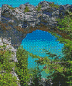 Mackinac Island Arch Diamond Painting