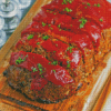 Meatloaf With Tomato Sauce Diamond Painting