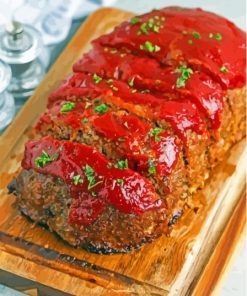 Meatloaf With Tomato Sauce Diamond Painting