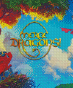 Merge Dragons Video Game Diamond Painting