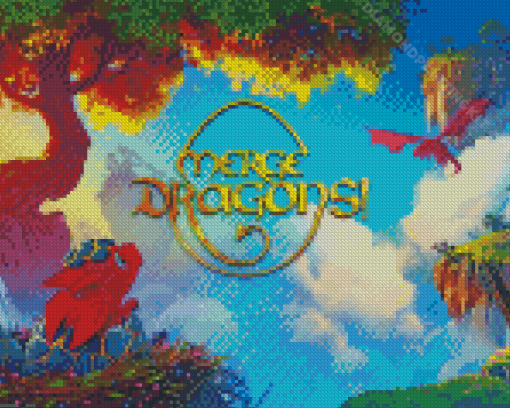 Merge Dragons Video Game Diamond Painting