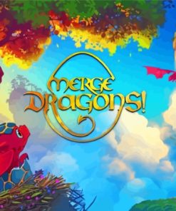 Merge Dragons Video Game Diamond Painting