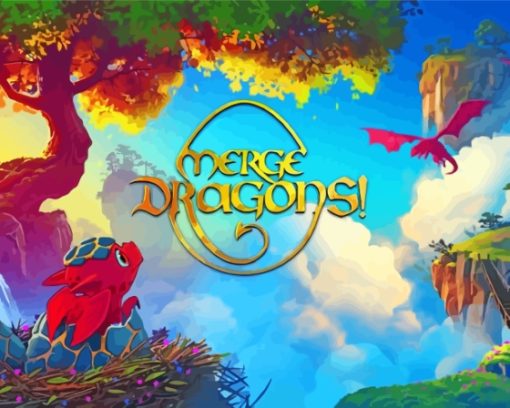 Merge Dragons Video Game Diamond Painting