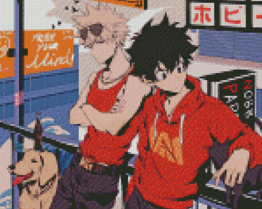 Mha Anime Izuku And Bakugo Diamond Painting