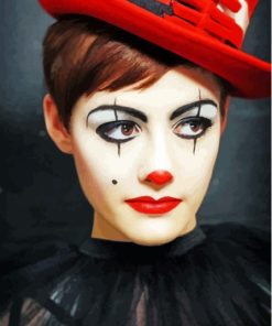 Mime Clown Girl Diamond Painting