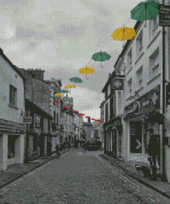 Monochrome Ulverston Streets Diamond Painting