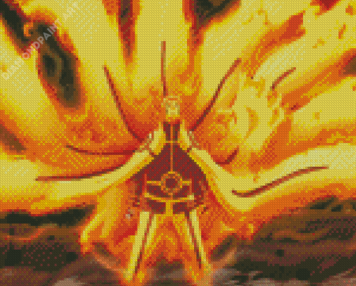 Naruto Nine Tails Sage Mode Diamond Painting