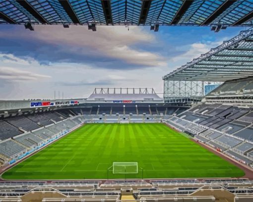 Newcastle United Stadium Diamond Painting