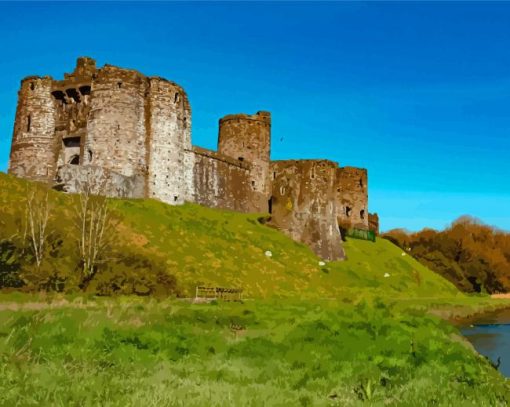 Norman Kidwelly Castle Diamond Painting