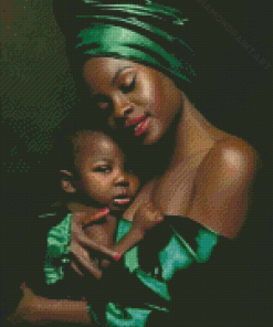 Nubian Mother And Baby Diamond Painting