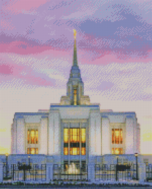 Ogden Utah Temple Building Diamond Painting