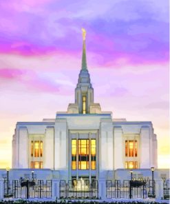 Ogden Utah Temple Building Diamond Painting