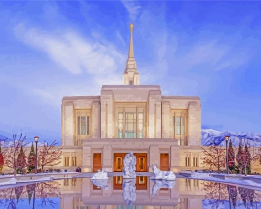 Ogden Utah Temple Diamond Painting