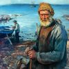 Old Fisherman Diamond Painting