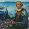 Old Fisherman Diamond Painting