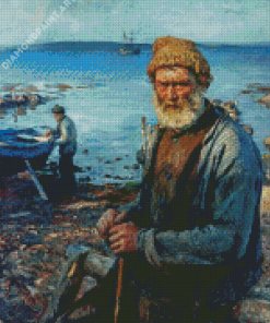 Old Fisherman Diamond Painting