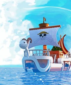 One Piece Ship Going Merry Diamond Painting