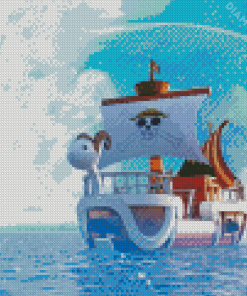 One Piece Ship Going Merry Diamond Painting