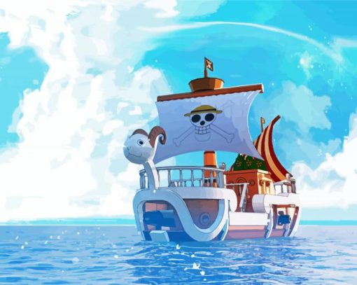 One Piece Ship Going Merry Diamond Painting