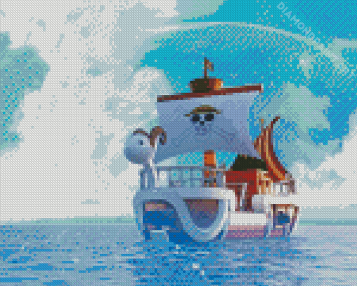 One Piece Ship Going Merry Diamond Painting