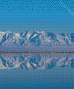 Oquirrh Mountains Reflection Diamond Painting