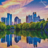 Piedmont Park Water Reflection Diamond Painting