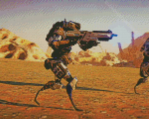 PlanetSide 2 Robots Diamond Painting