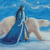 Princess And Bear Diamond Painting