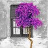 Purple Tree Window Diamond Painting