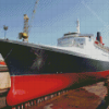 QE2 Liner Ocean Ship Diamond Painting