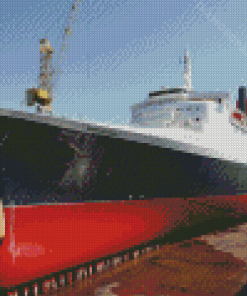 QE2 Liner Ocean Ship Diamond Painting