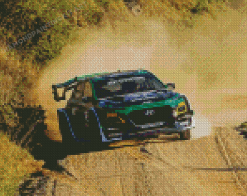 Rally Car Race Diamond Painting